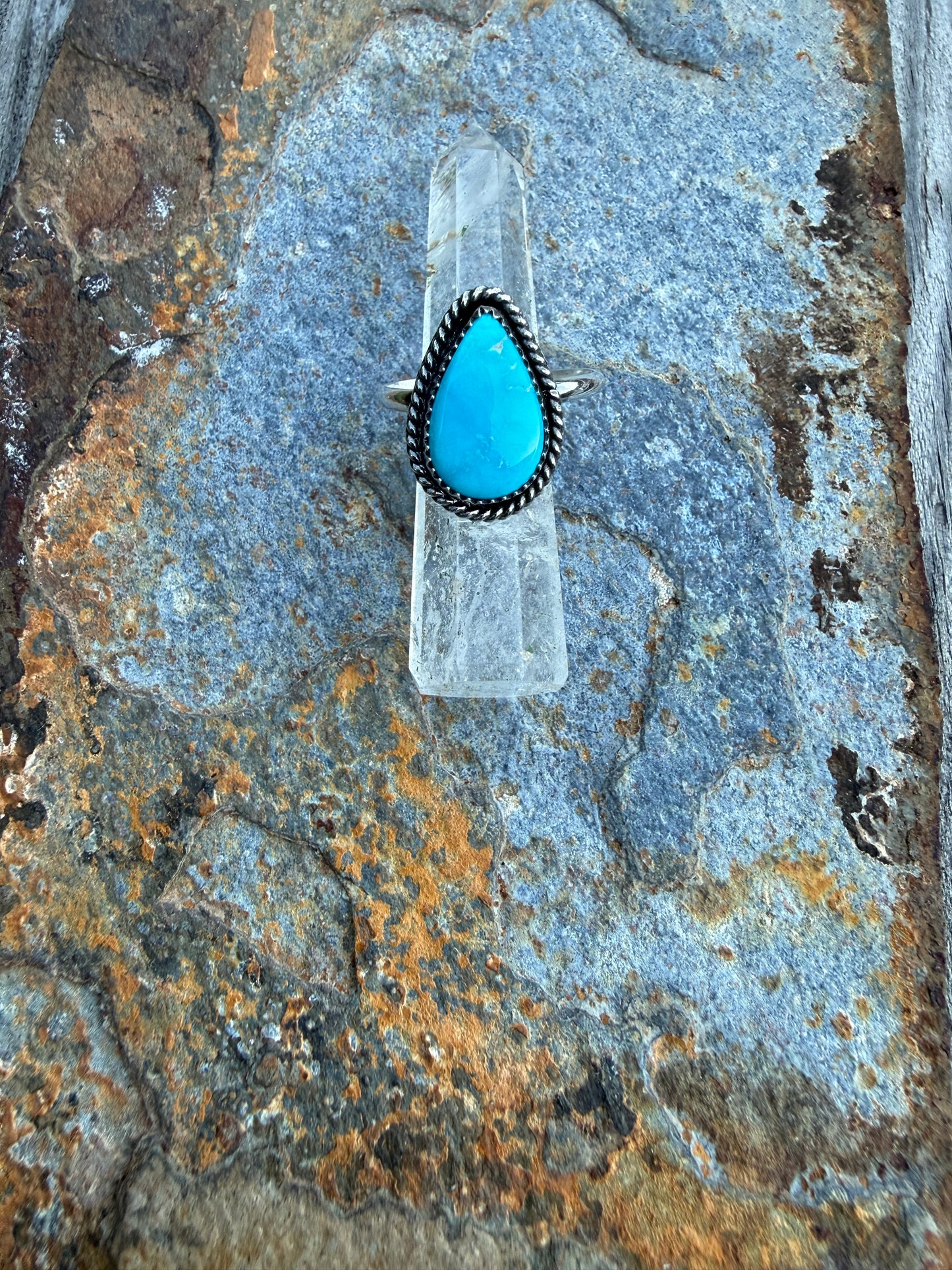 Blue Bird Turquoise Sterling Silver Ring