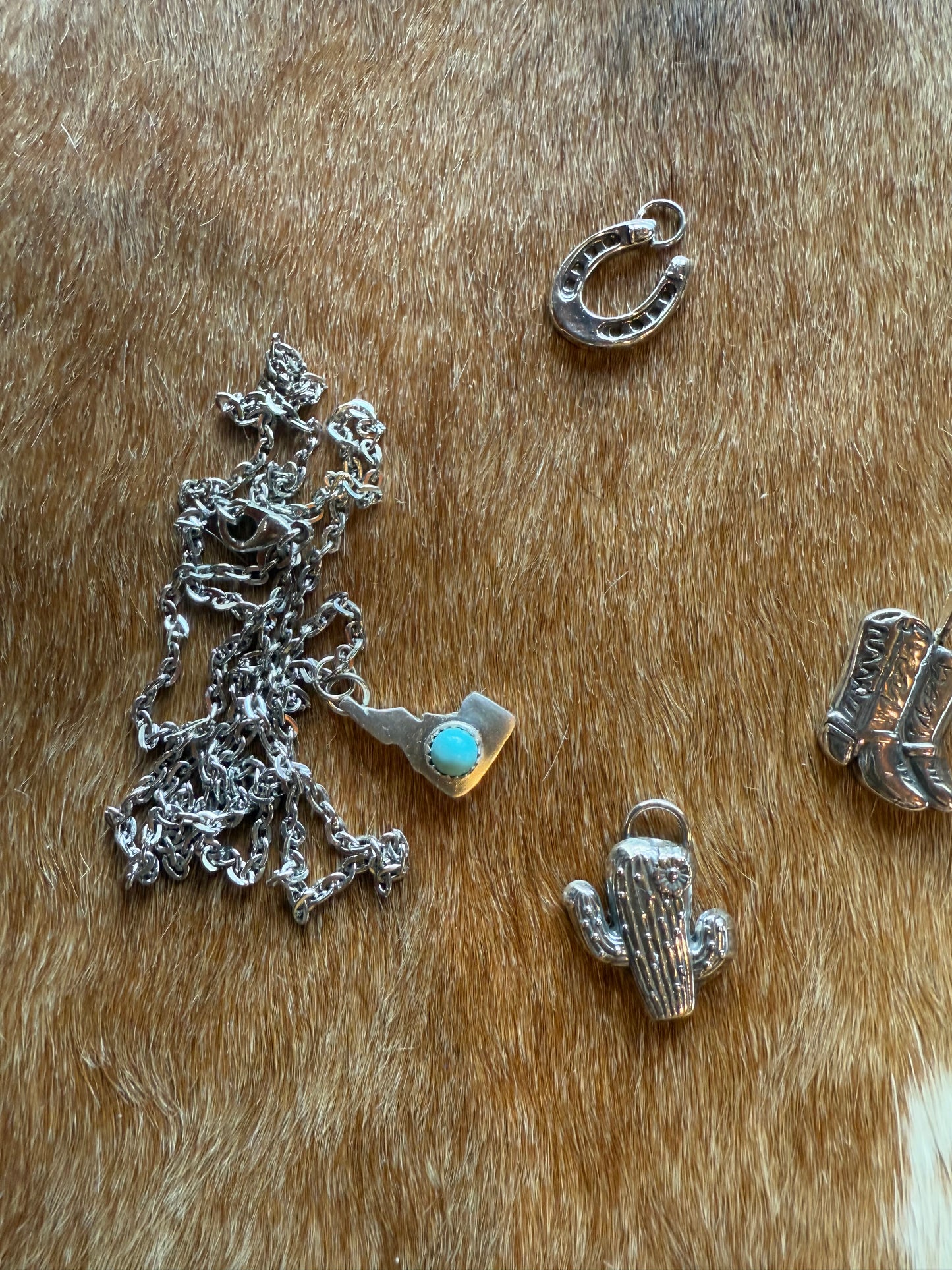 Silver Idaho Pendant with Sleeping Beauty Turquoise