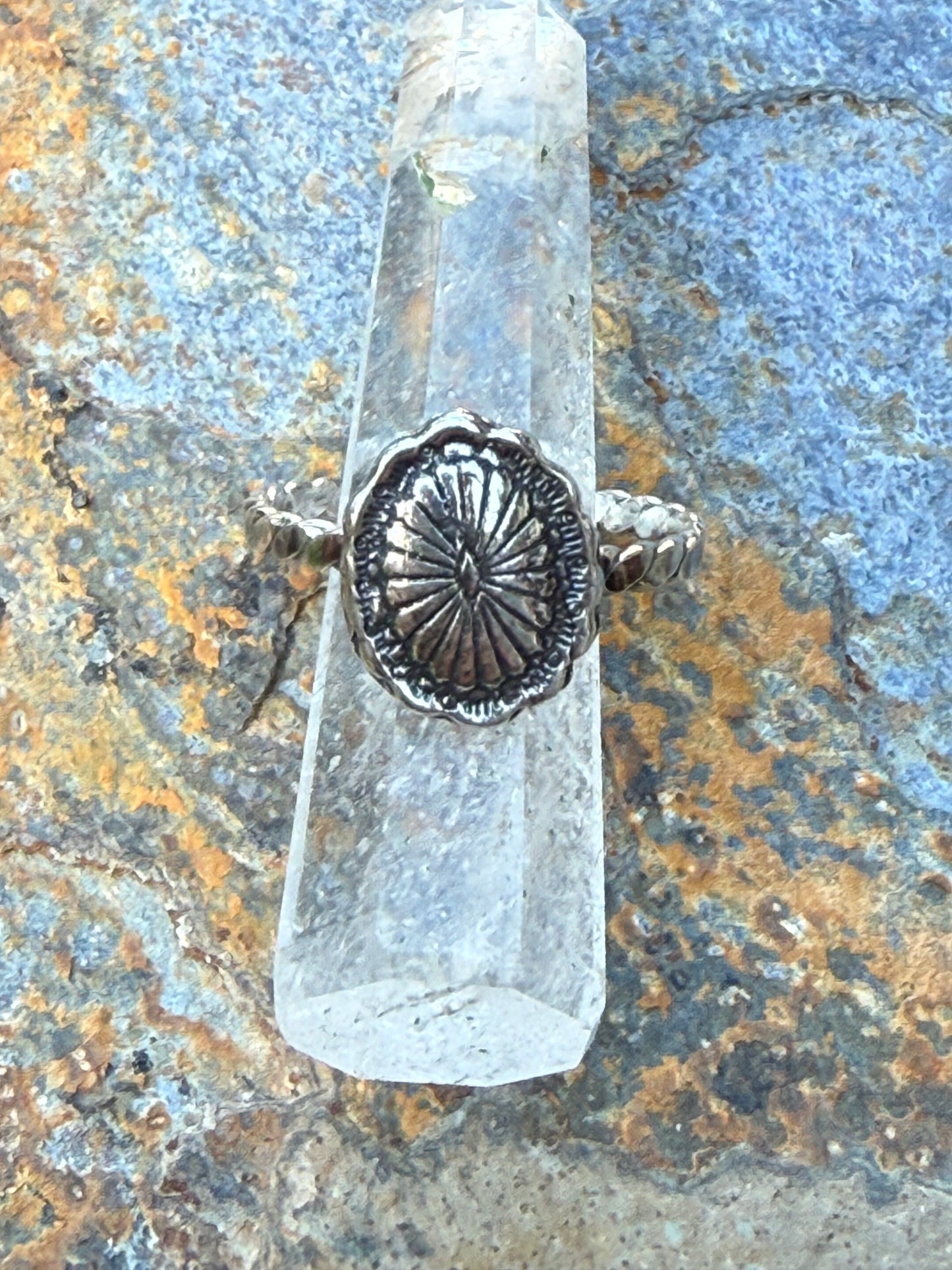 Cowgirl Silver Concho Ring