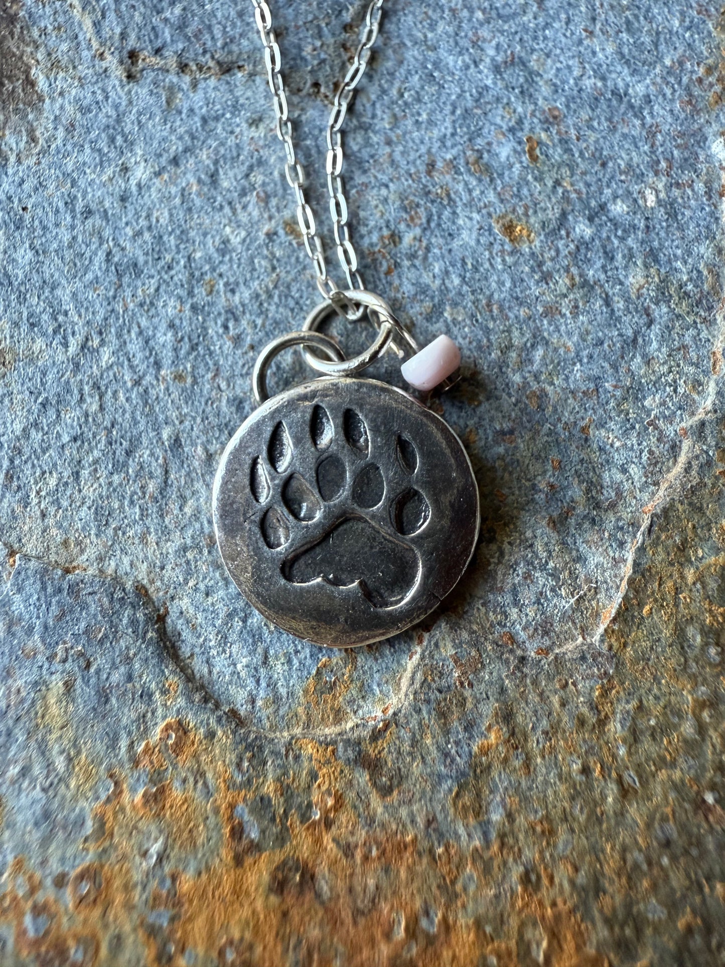 Silver Bear Claw Pendant