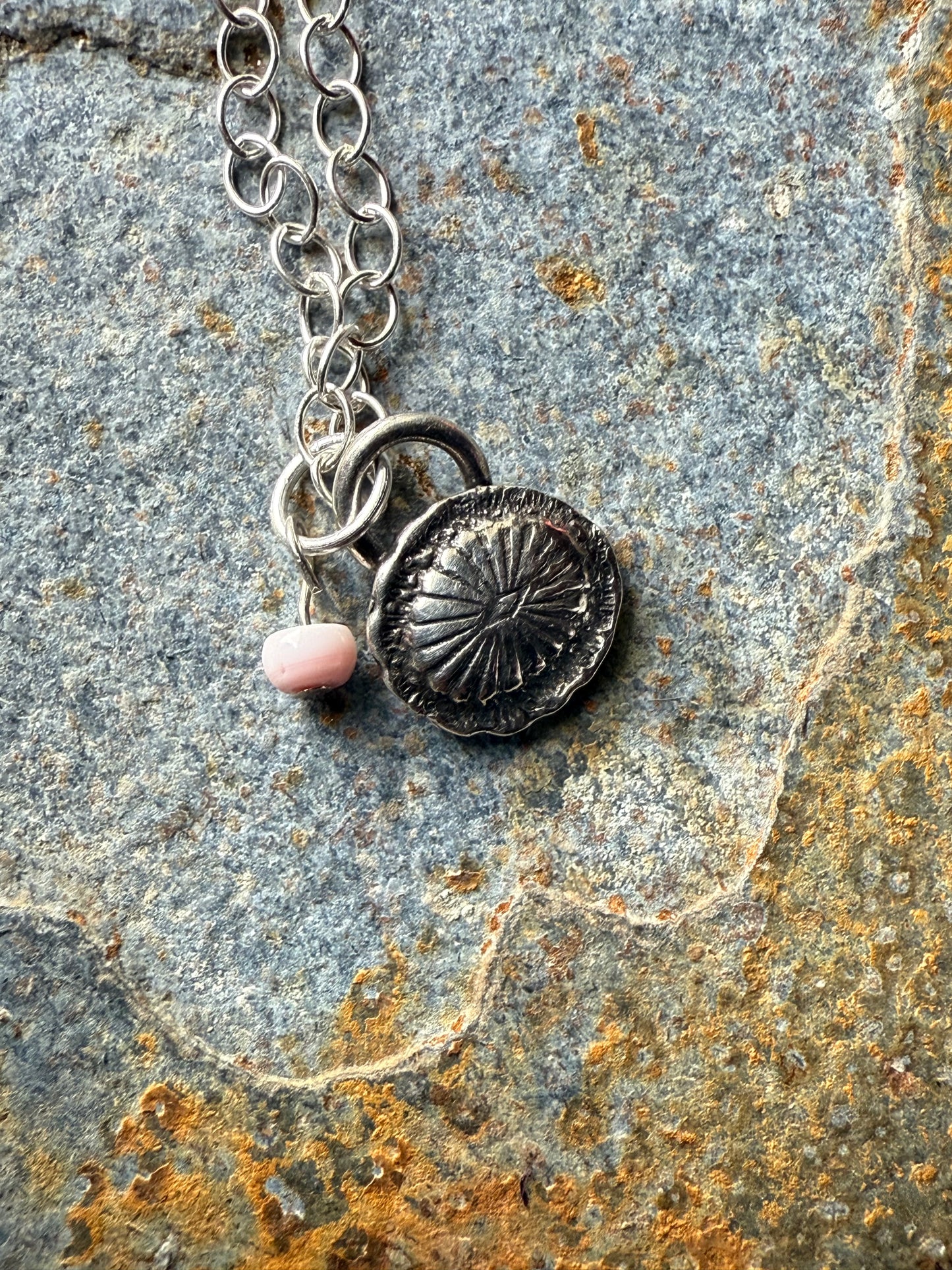 Silver Small Western Concho Pendant