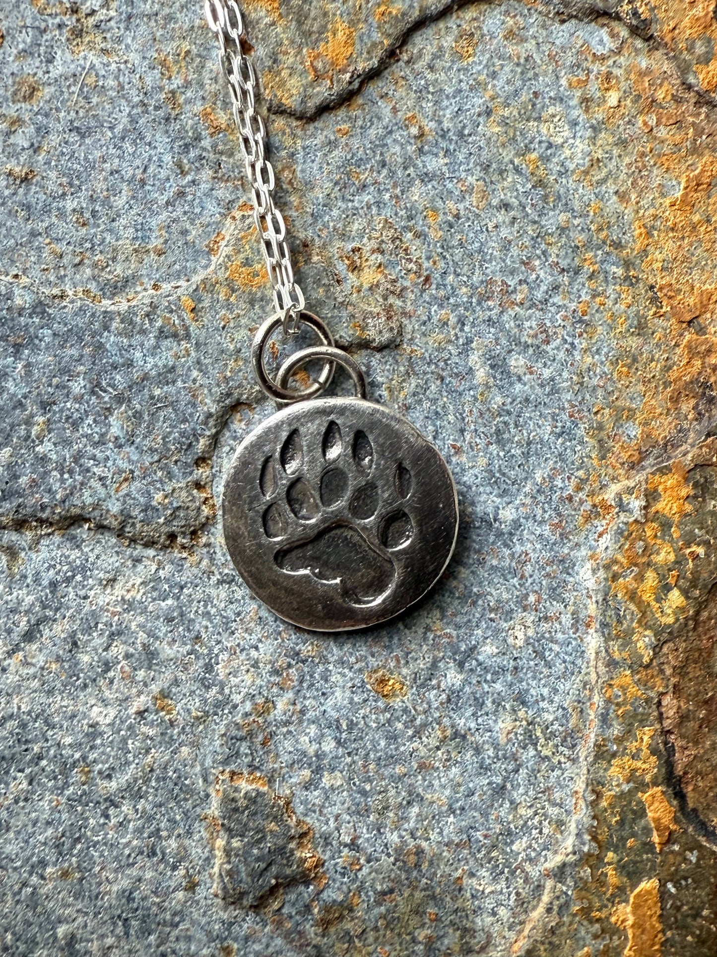 Silver Bear Claw Pendant