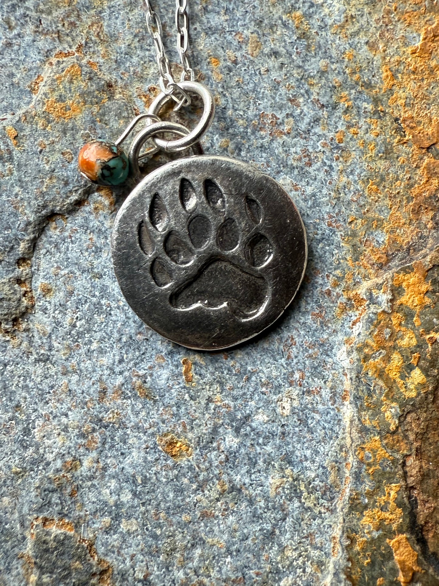 Silver Bear Claw Pendant