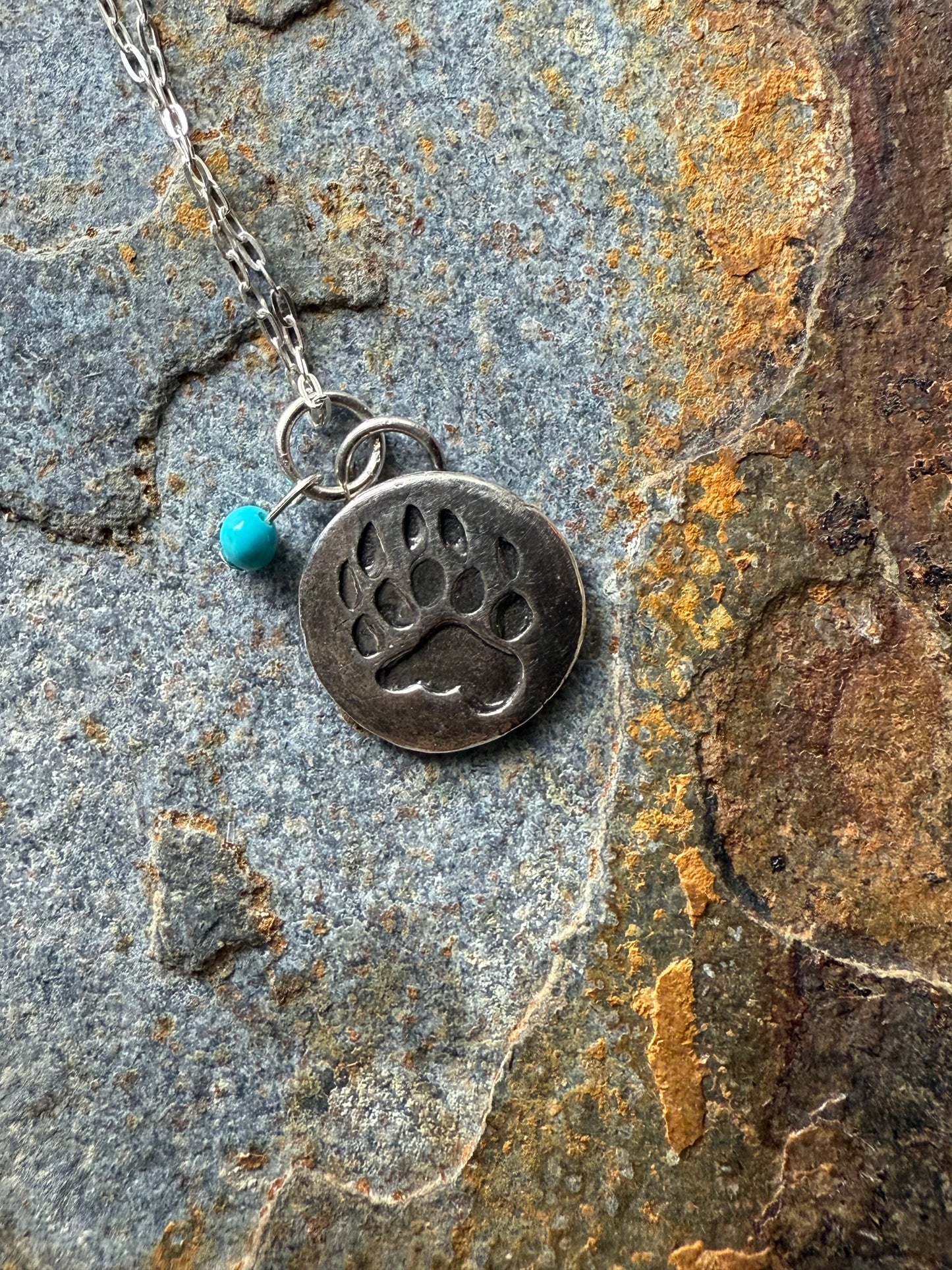 Silver Bear Claw Pendant