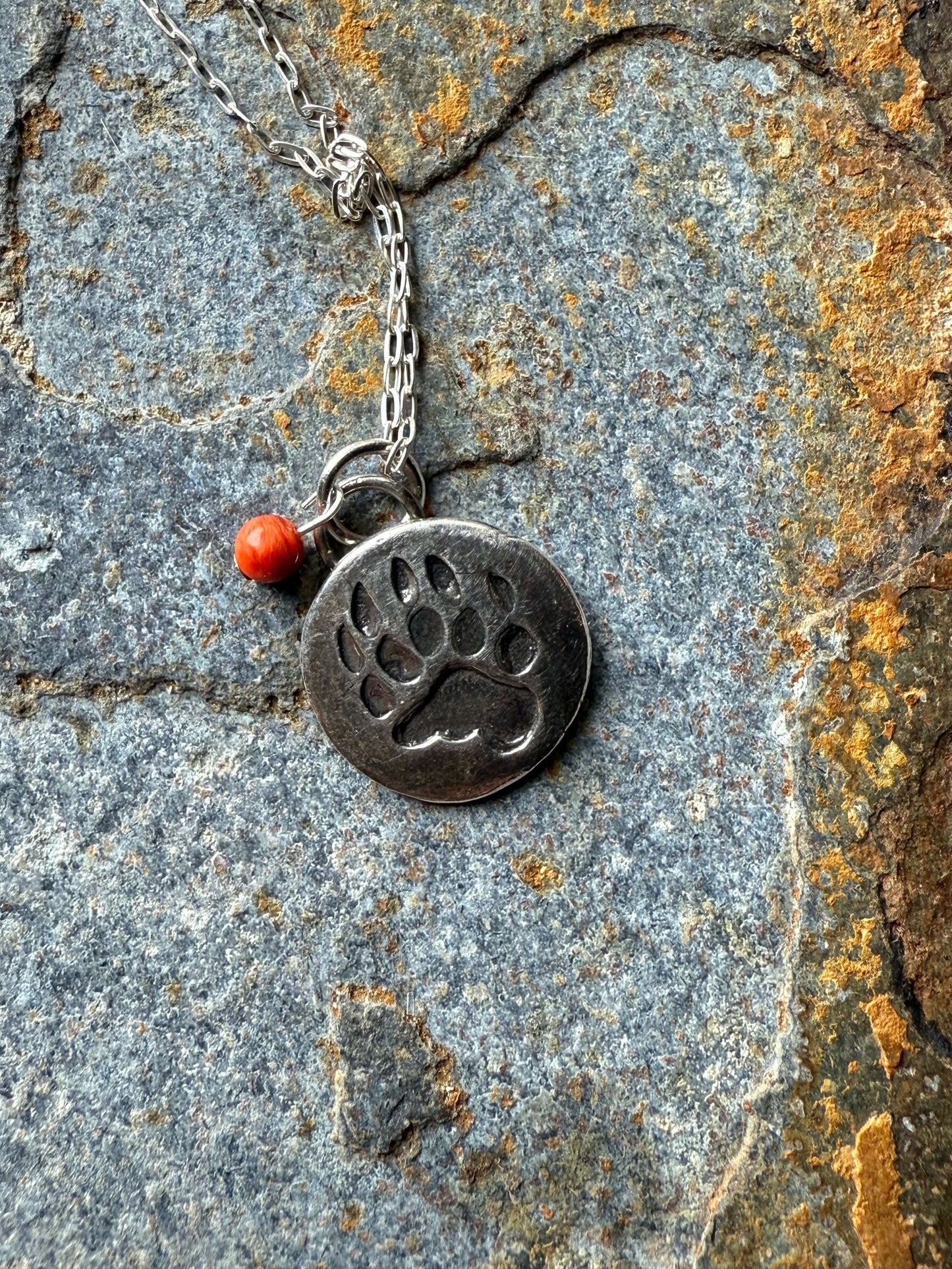 Silver Bear Claw Pendant Tribal Bear Claw Silver Pendant