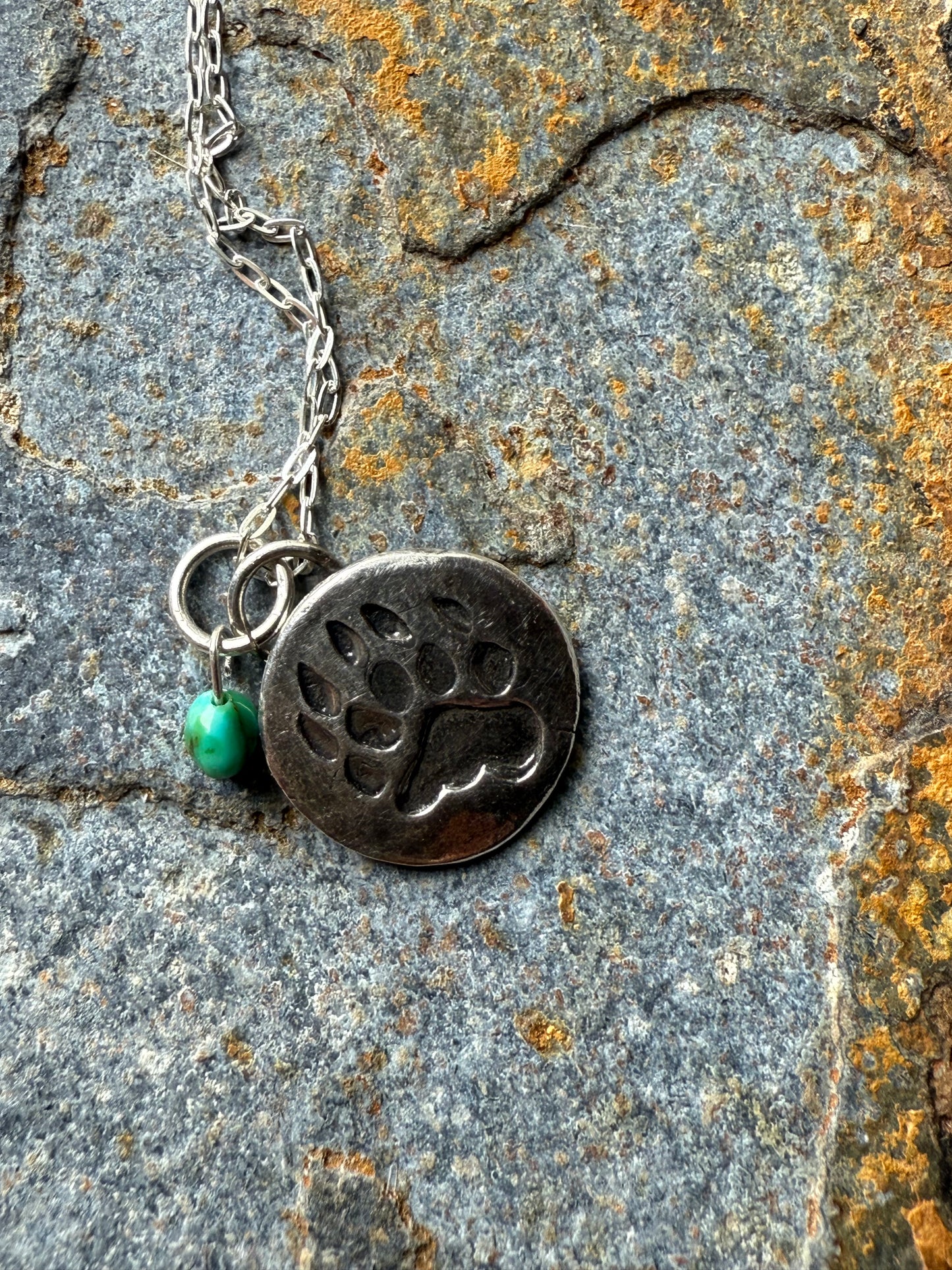 Silver Bear Claw Pendant