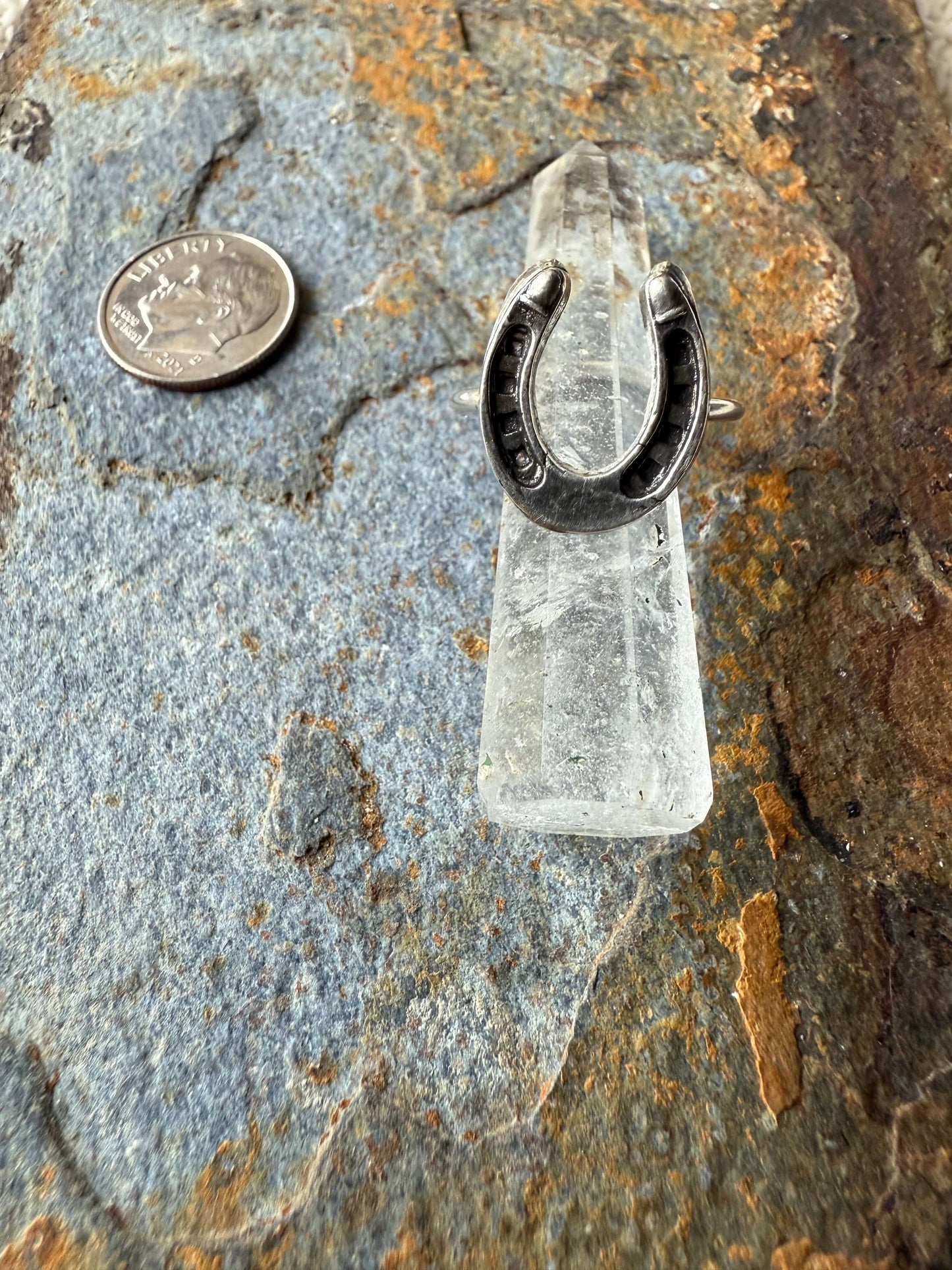 Silver Horse Shoe Ring Birthday Gift Ring Silver