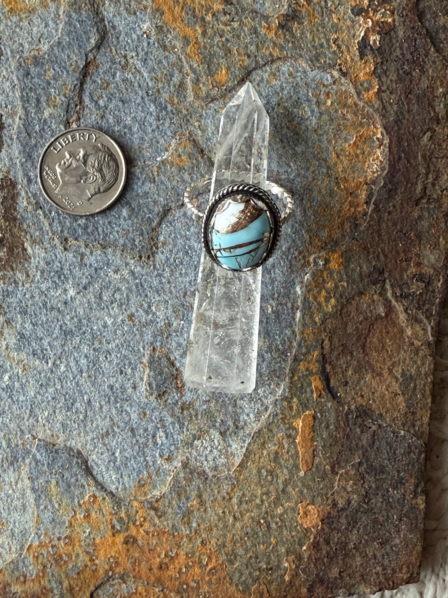 Cotton Candy Dahlia Sterling Silver Ring