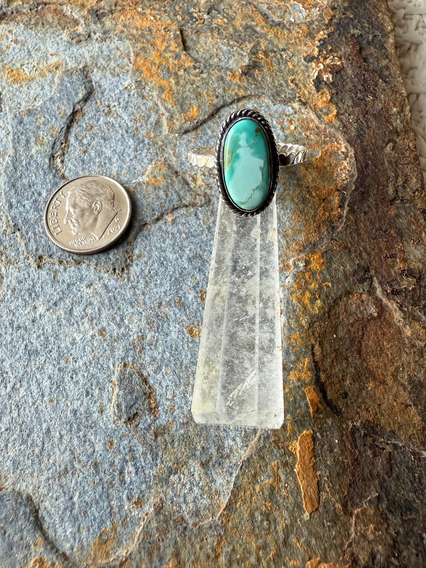Sterling Silver Pilot Mountain Turquoise Ring