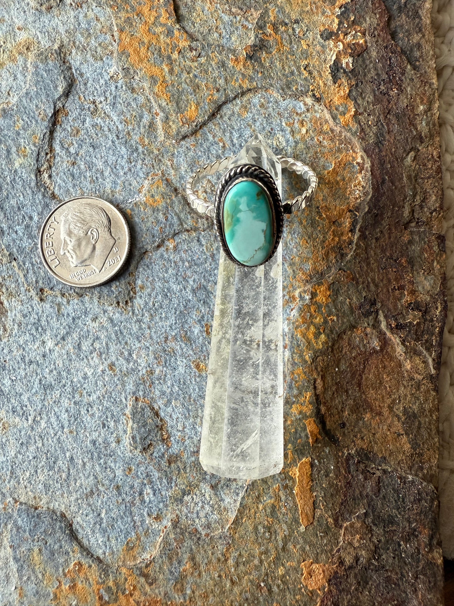 Sterling Silver Pilot Mountain Turquoise Ring