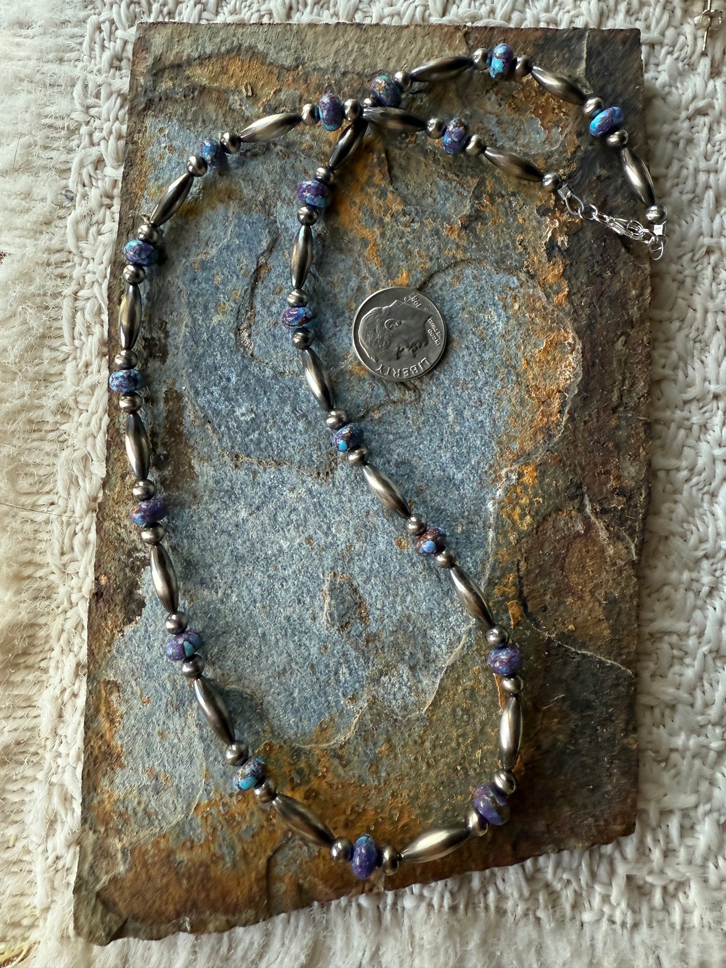 Purple Mohave Pearl Necklace