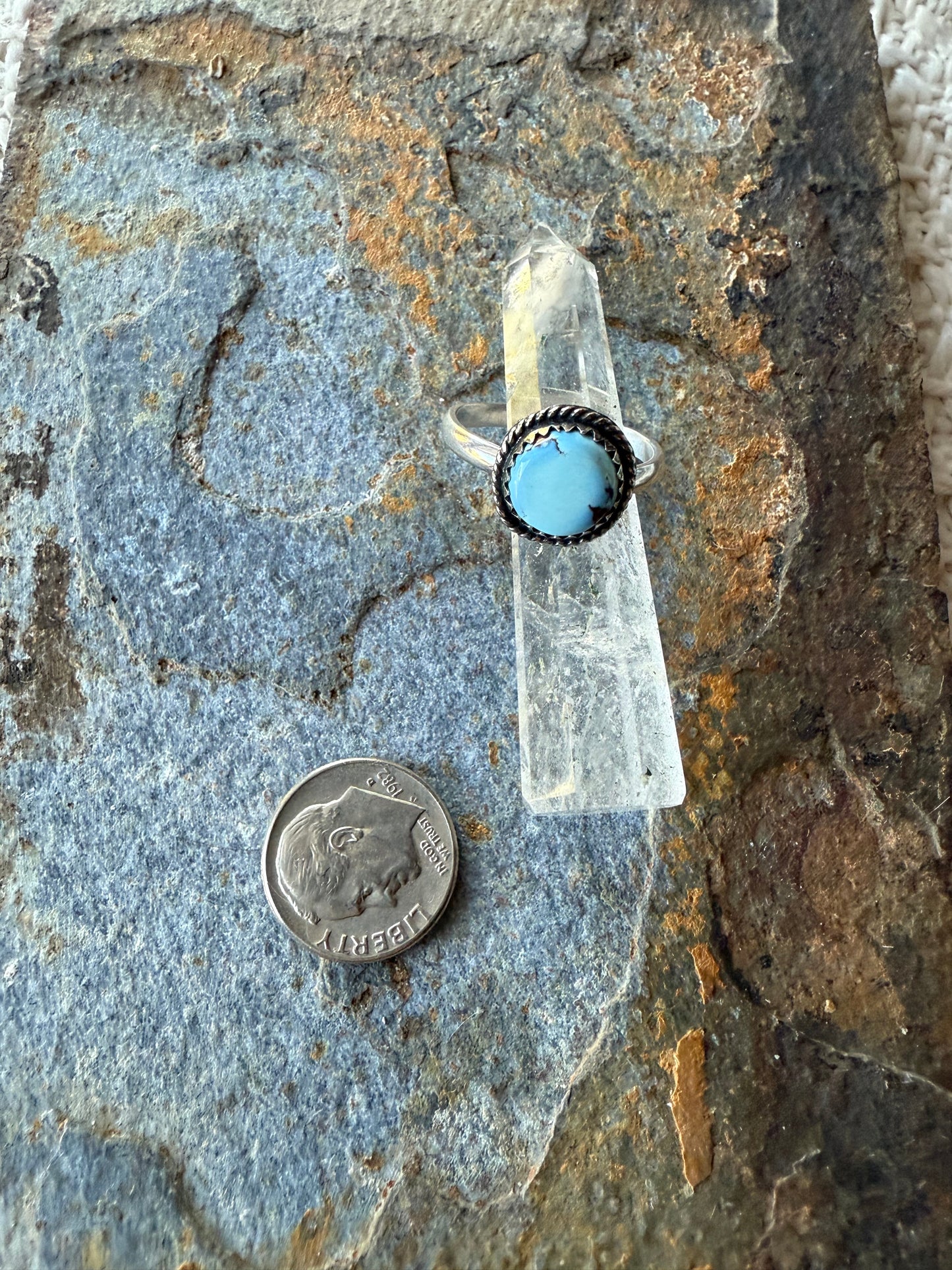 Sterling Silver Golden Hills Turquoise Ring