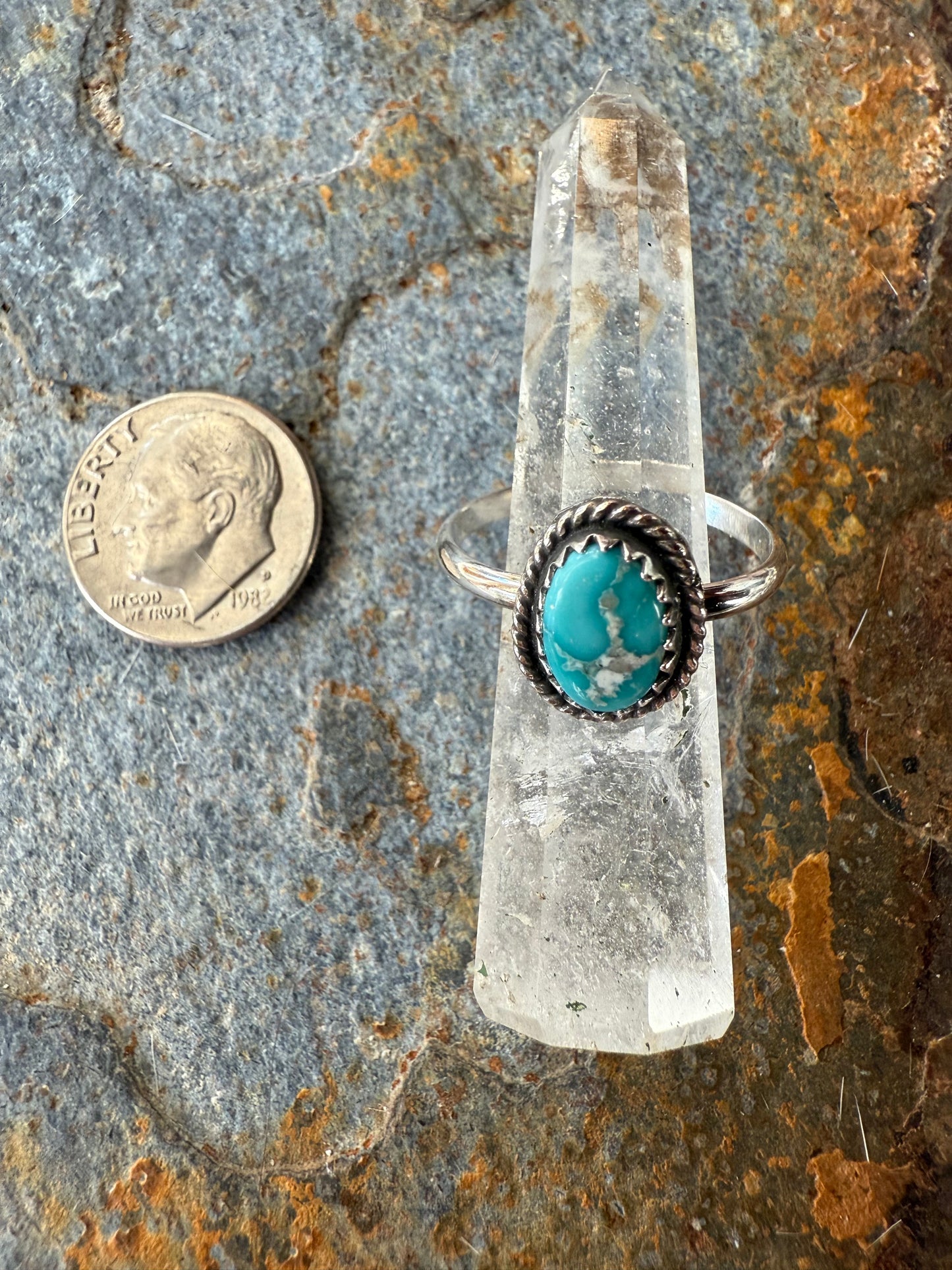 Fox Turquoise Sterling Silver Ring