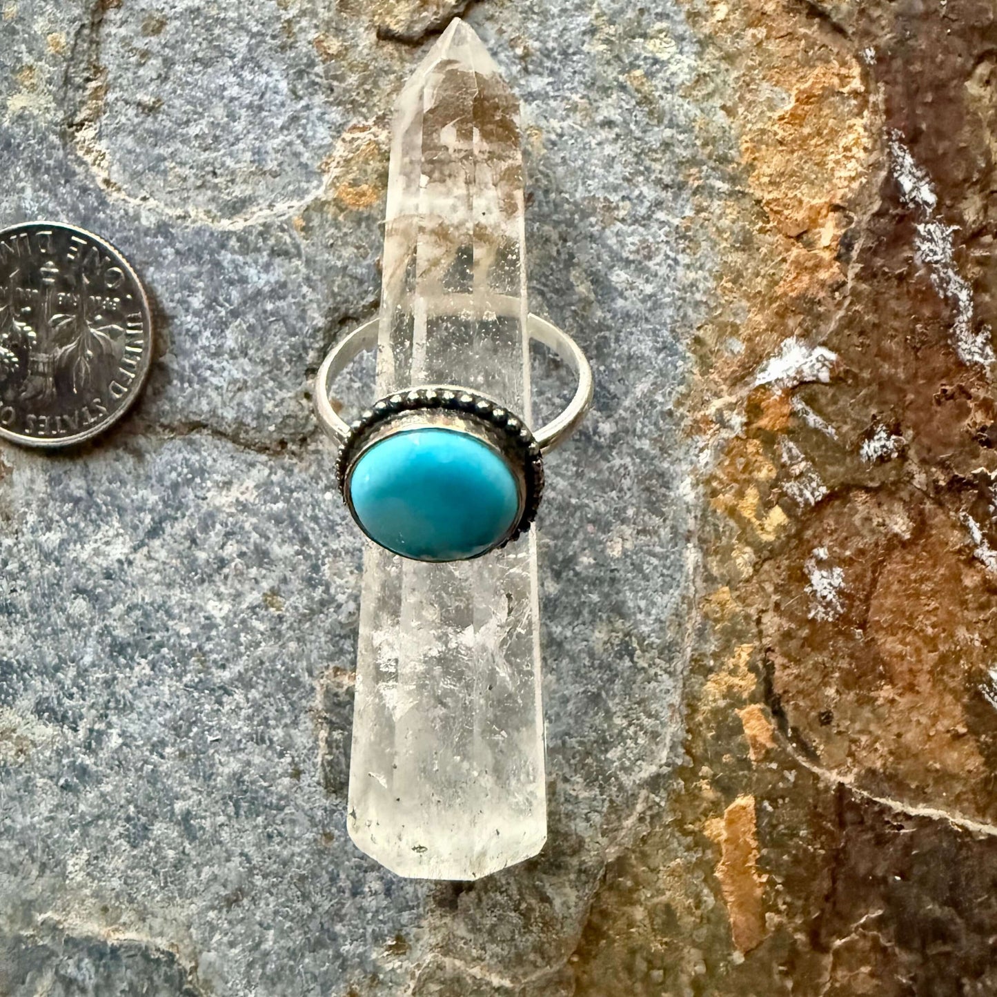 Blue Bird Turquoise Sterling Silver Ring