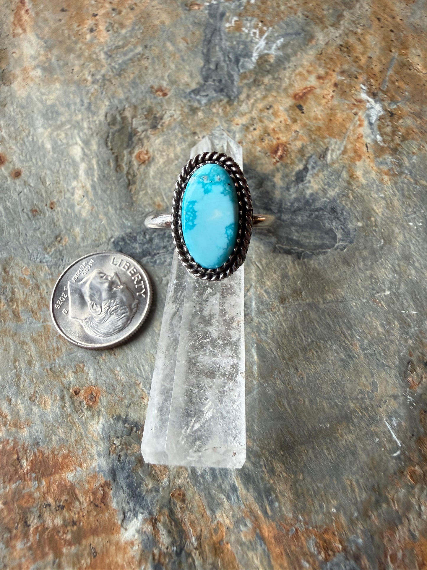 Blue Bird Turquoise Sterling Silver Ring