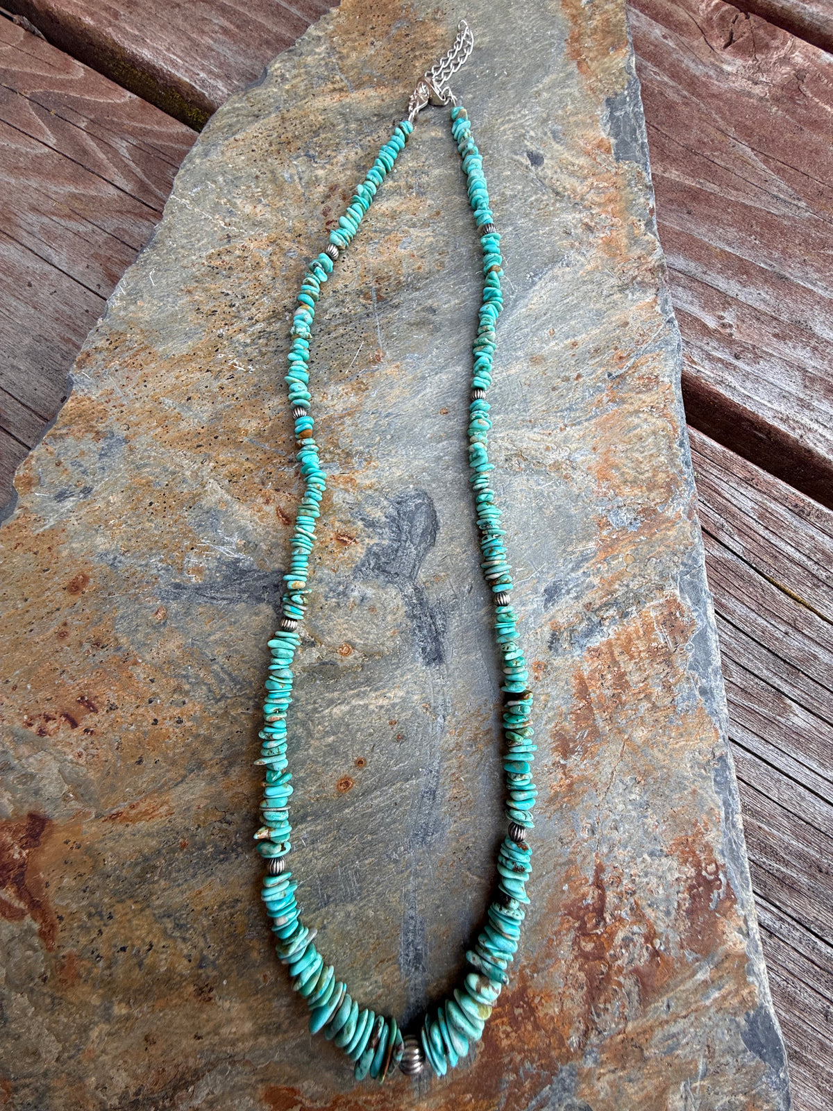 Fox Turquoise Sterling Silver Pearl Necklace