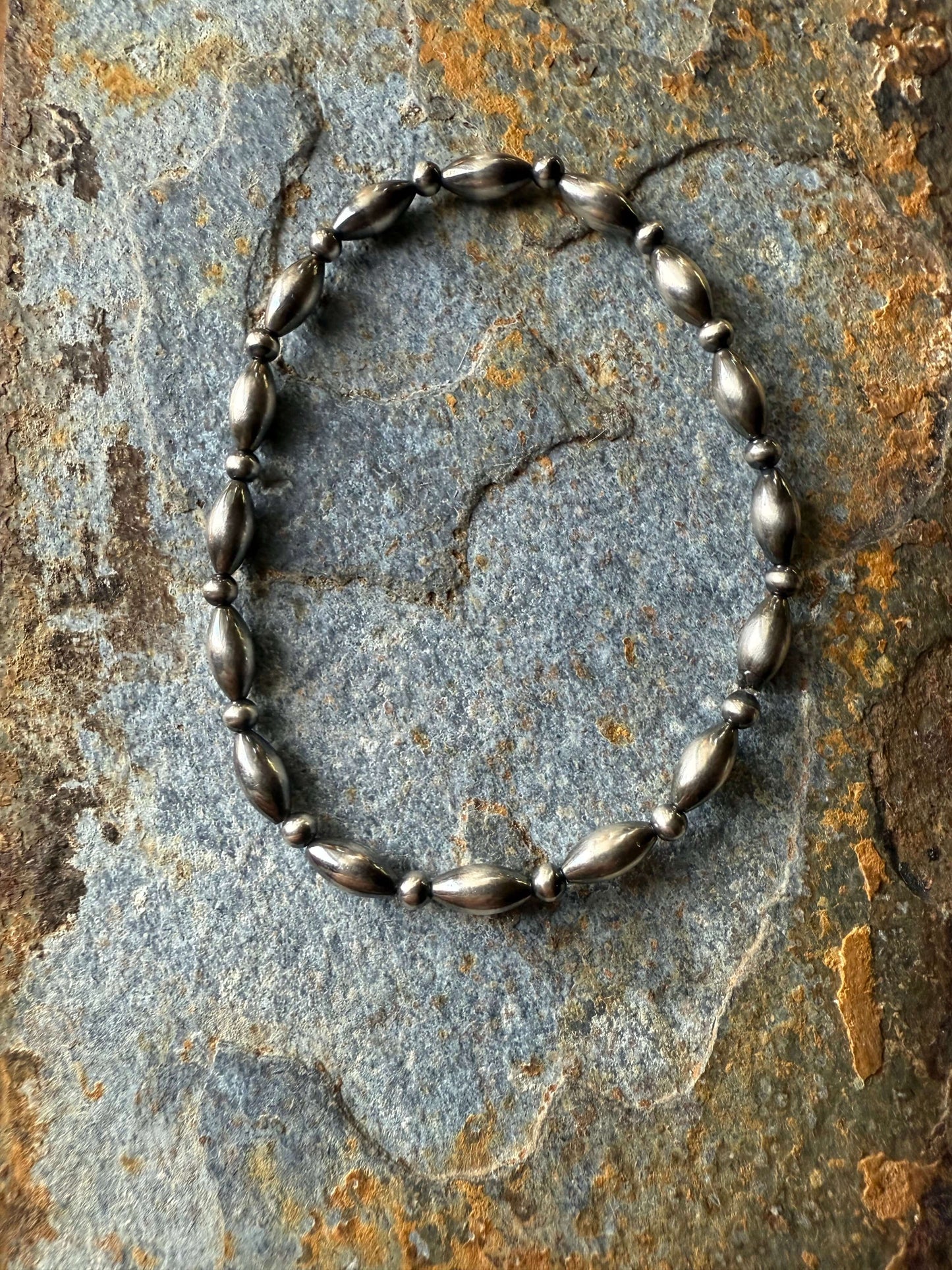  Small Torpedo Sterling Silver Pearl Bracelet_Pure Pearl Sterling Bracelet