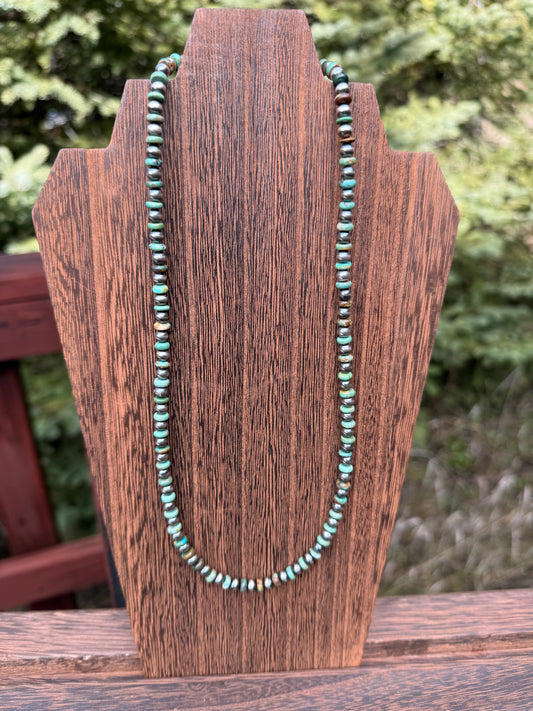 Royston Turquoise Pearls Necklace