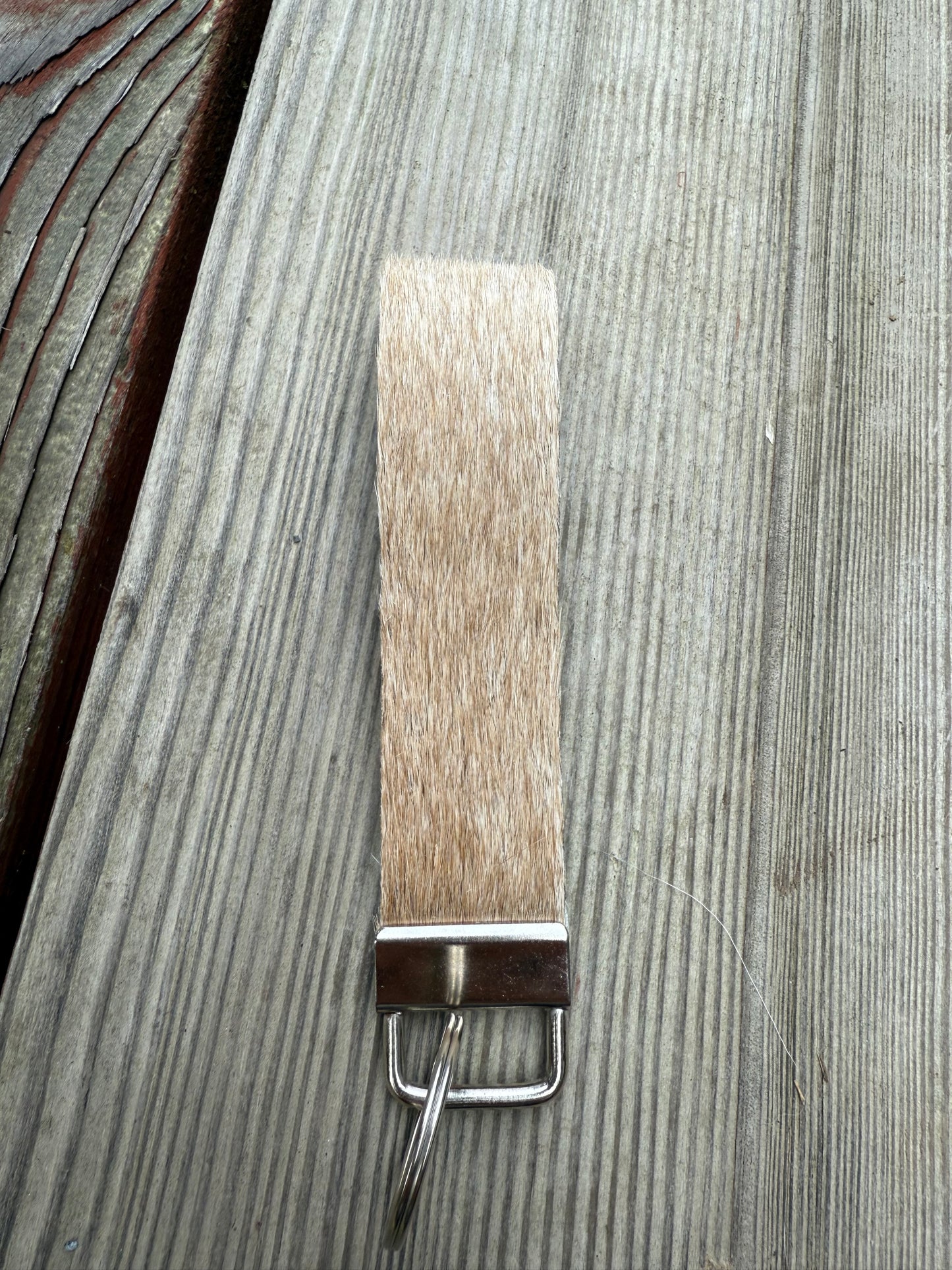 Hair-On Cowhide Key Chain