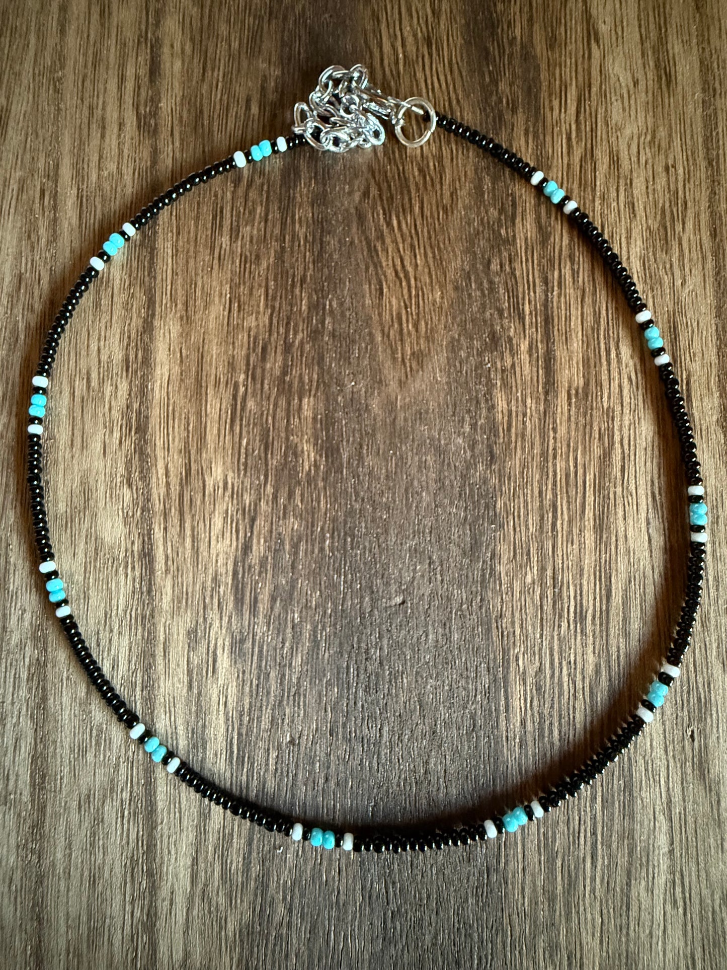 Midnight Skies Beaded Choker Necklace