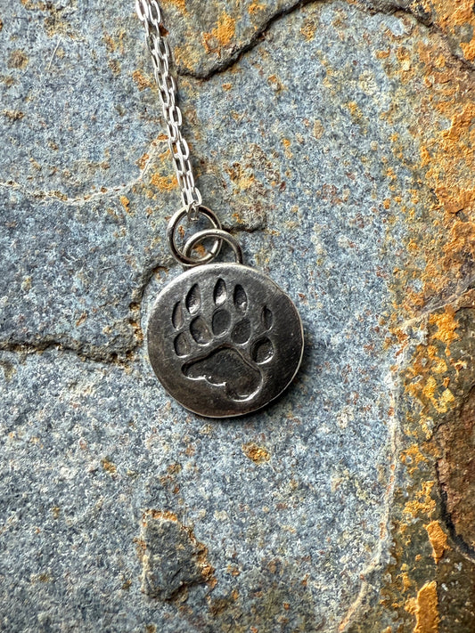Silver Bear Claw Pendant