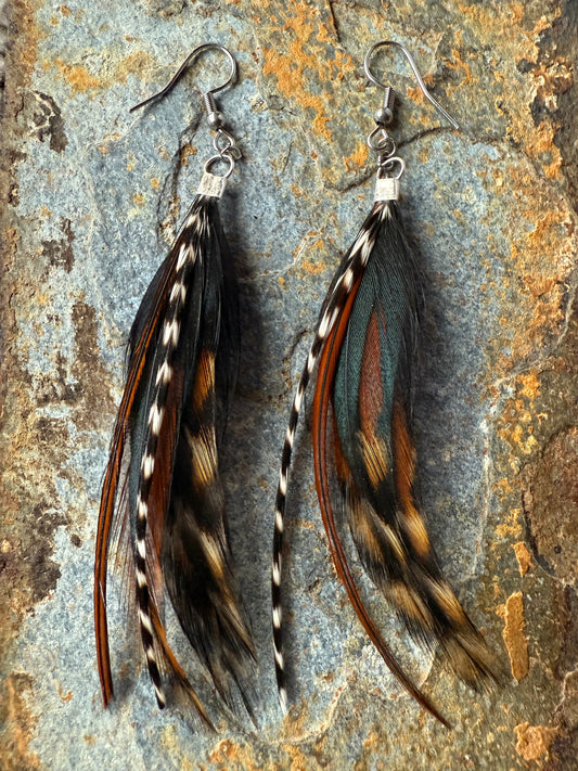 Sunset Skies Feather Earrings