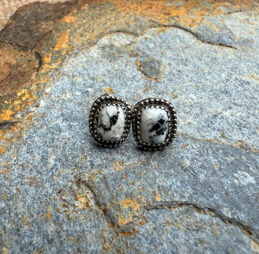 White Buffalo Mini Post Earrings