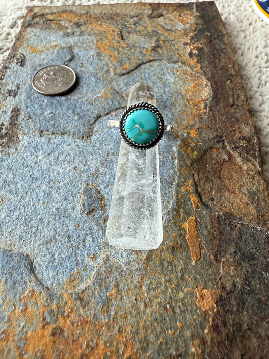 Fox Turquoise Sterling Silver Ring