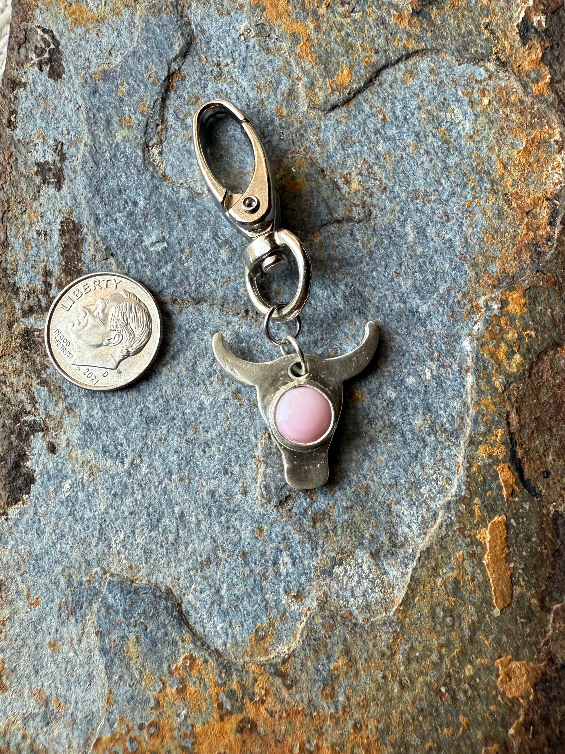 Pink Conch Shell keychain