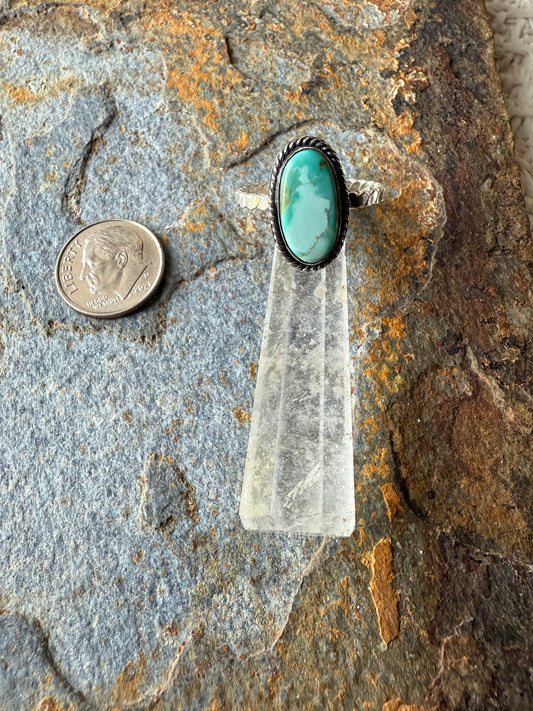 Sterling Silver Pilot Mountain Turquoise Ring