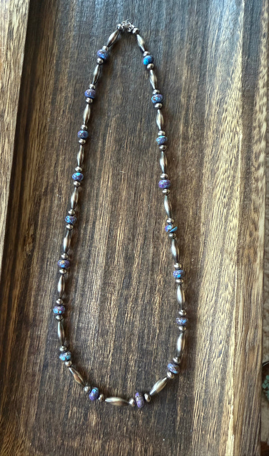 Purple Mohave Pearl Necklace