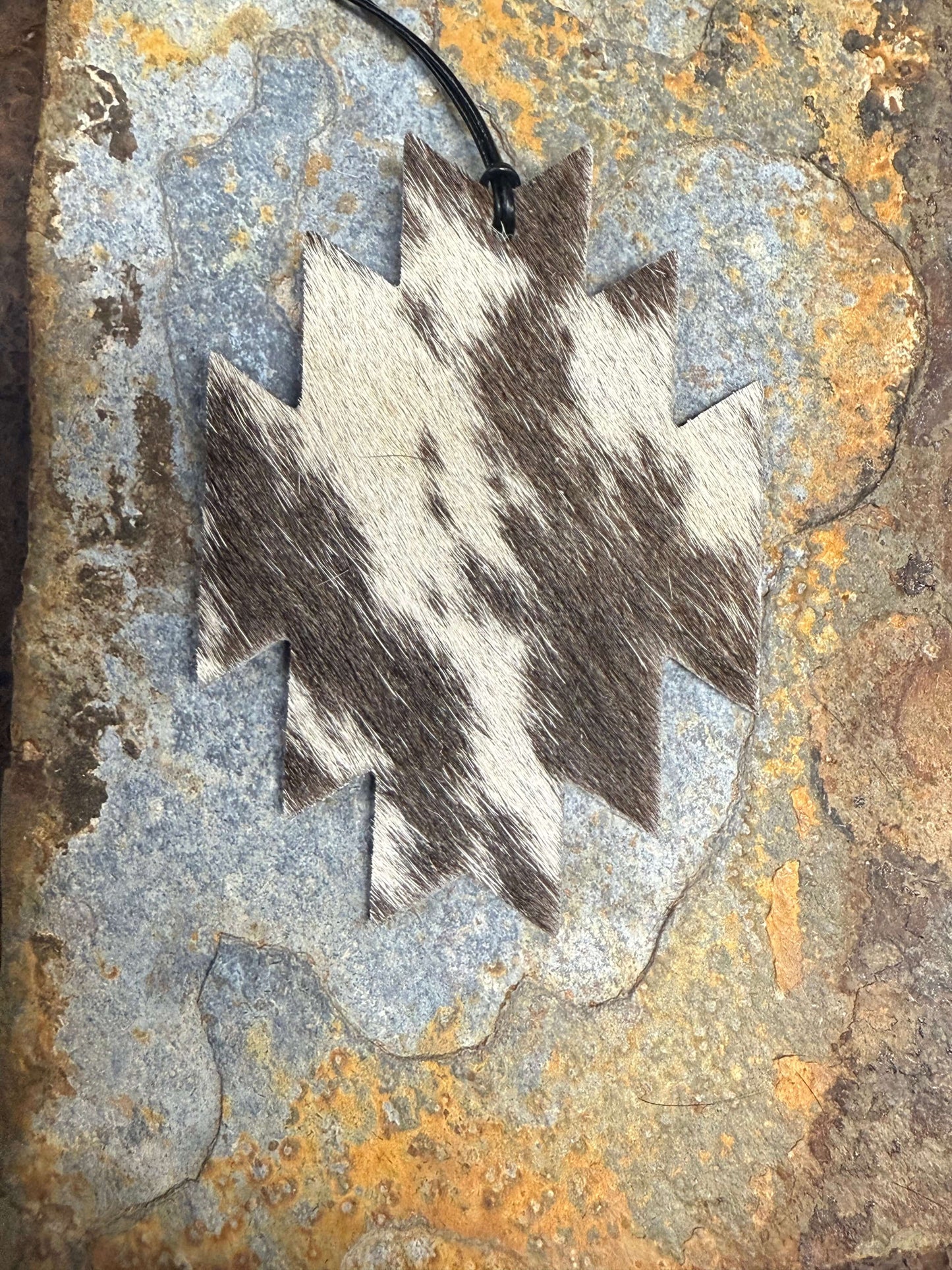 Hair-On Cowhide Aztec Ornament