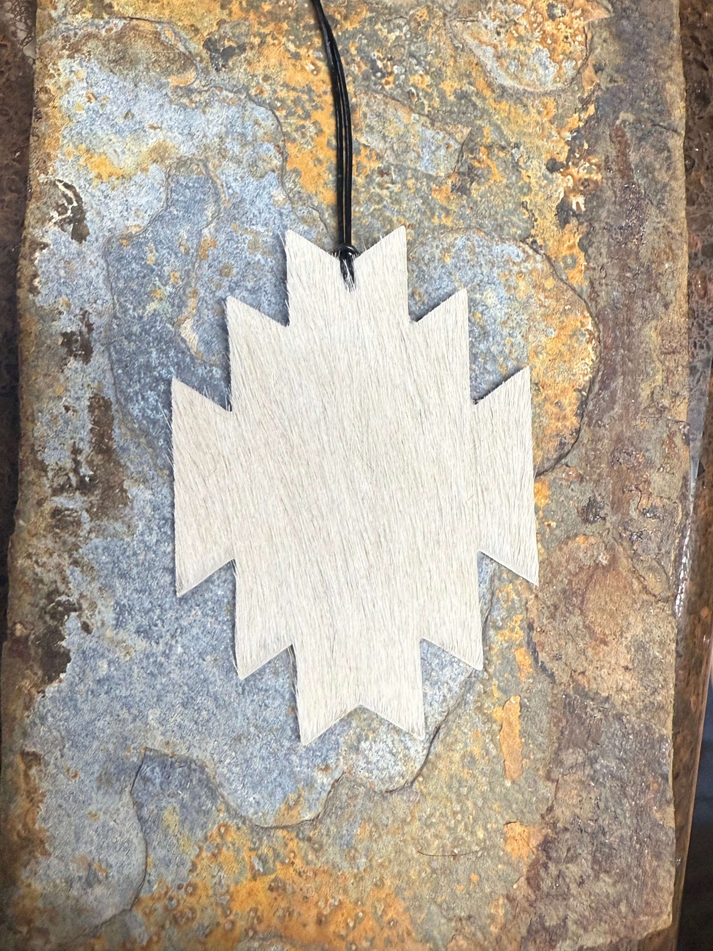 Hair-On Cowhide Aztec Ornament