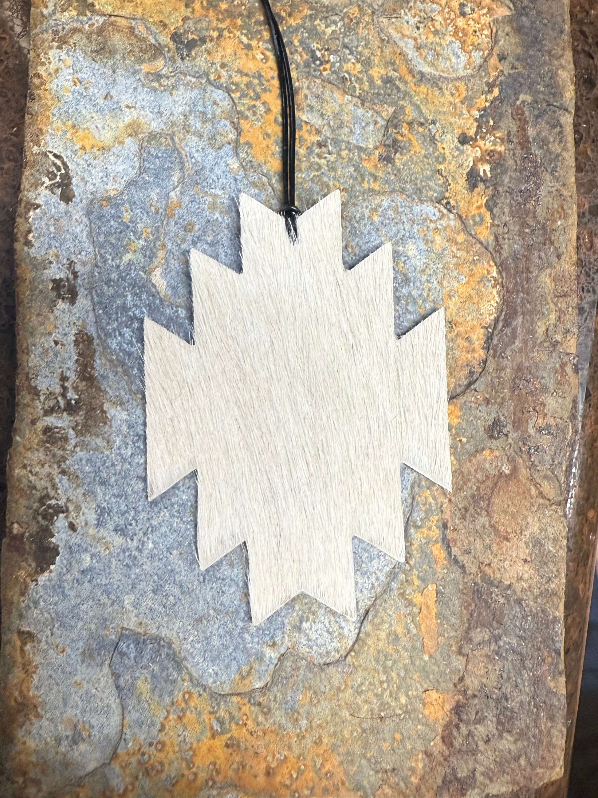 Hair-On Cowhide Aztec Ornament