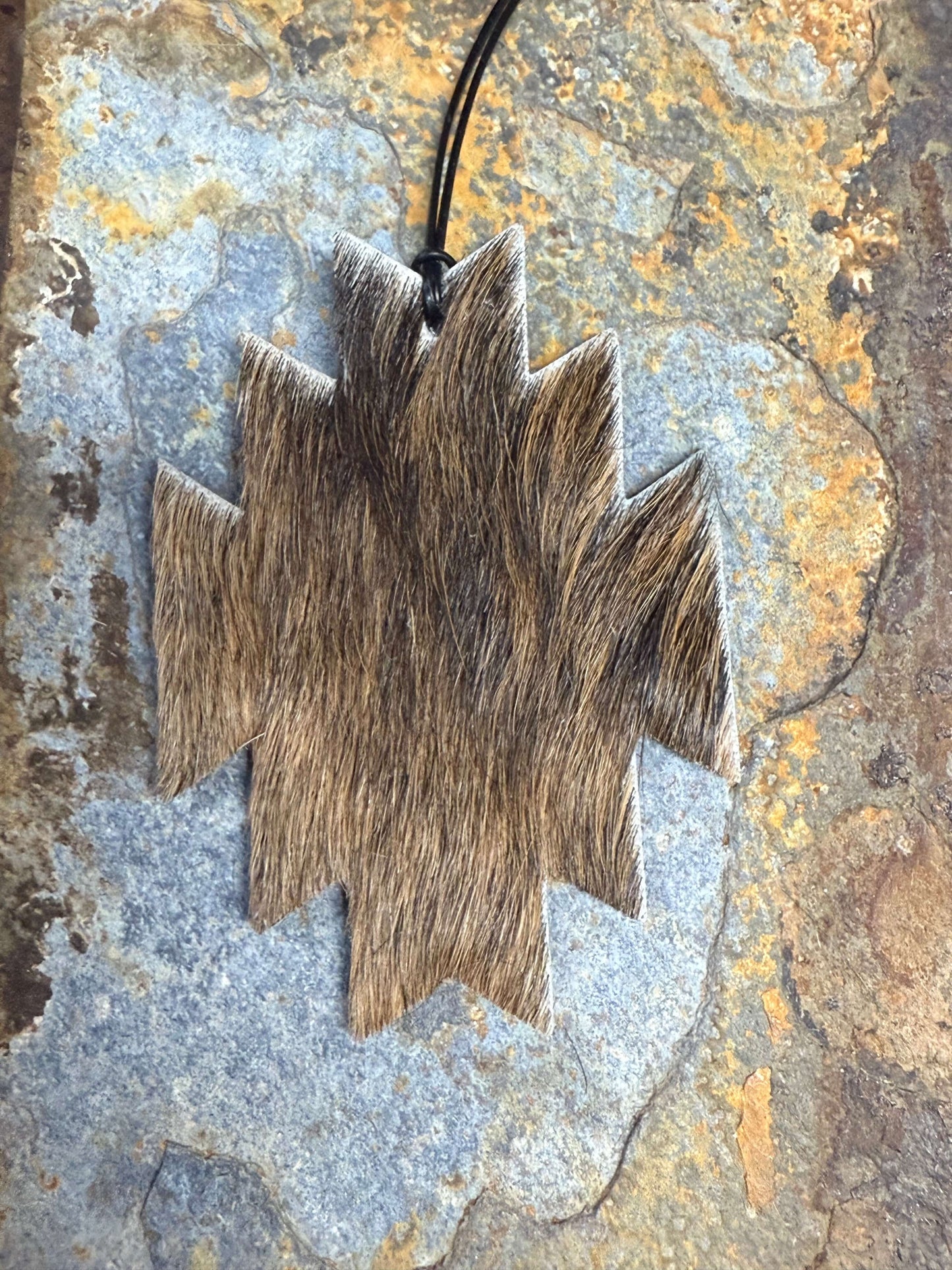 Hair-On Cowhide Aztec Ornament