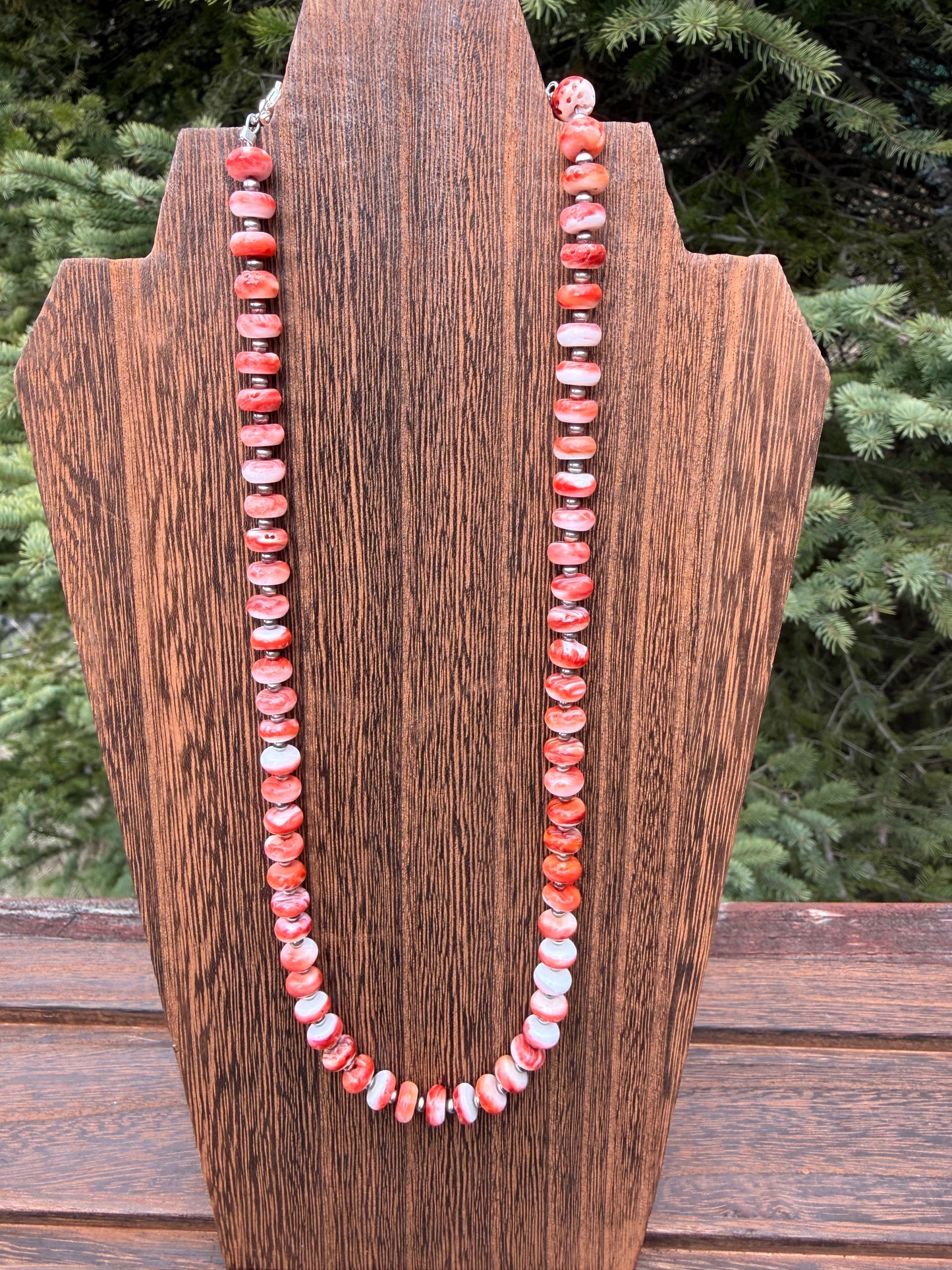Red Spiny Oyster Pearls Necklace