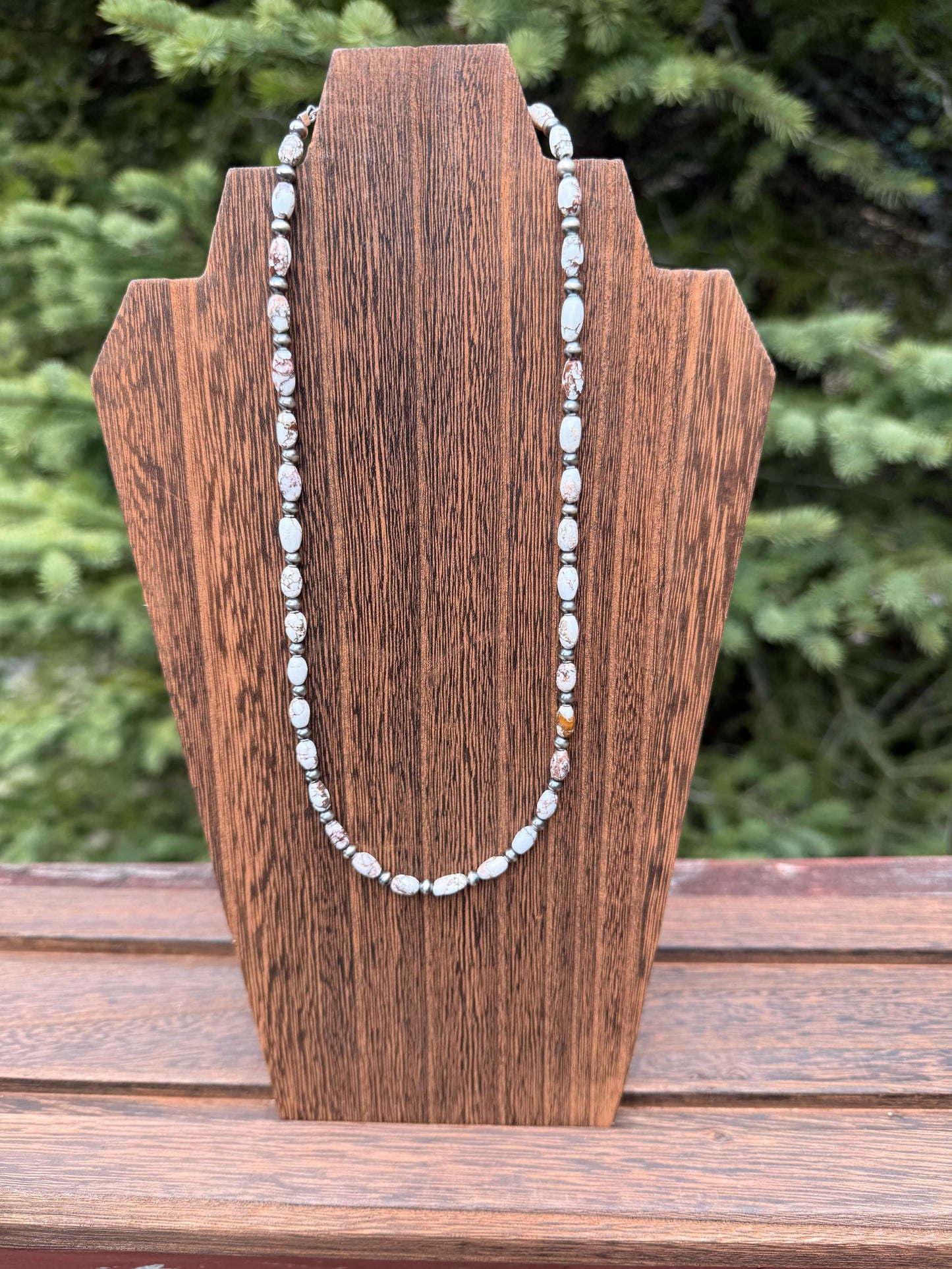 Wild Horse Rice Bead Pearls Necklace