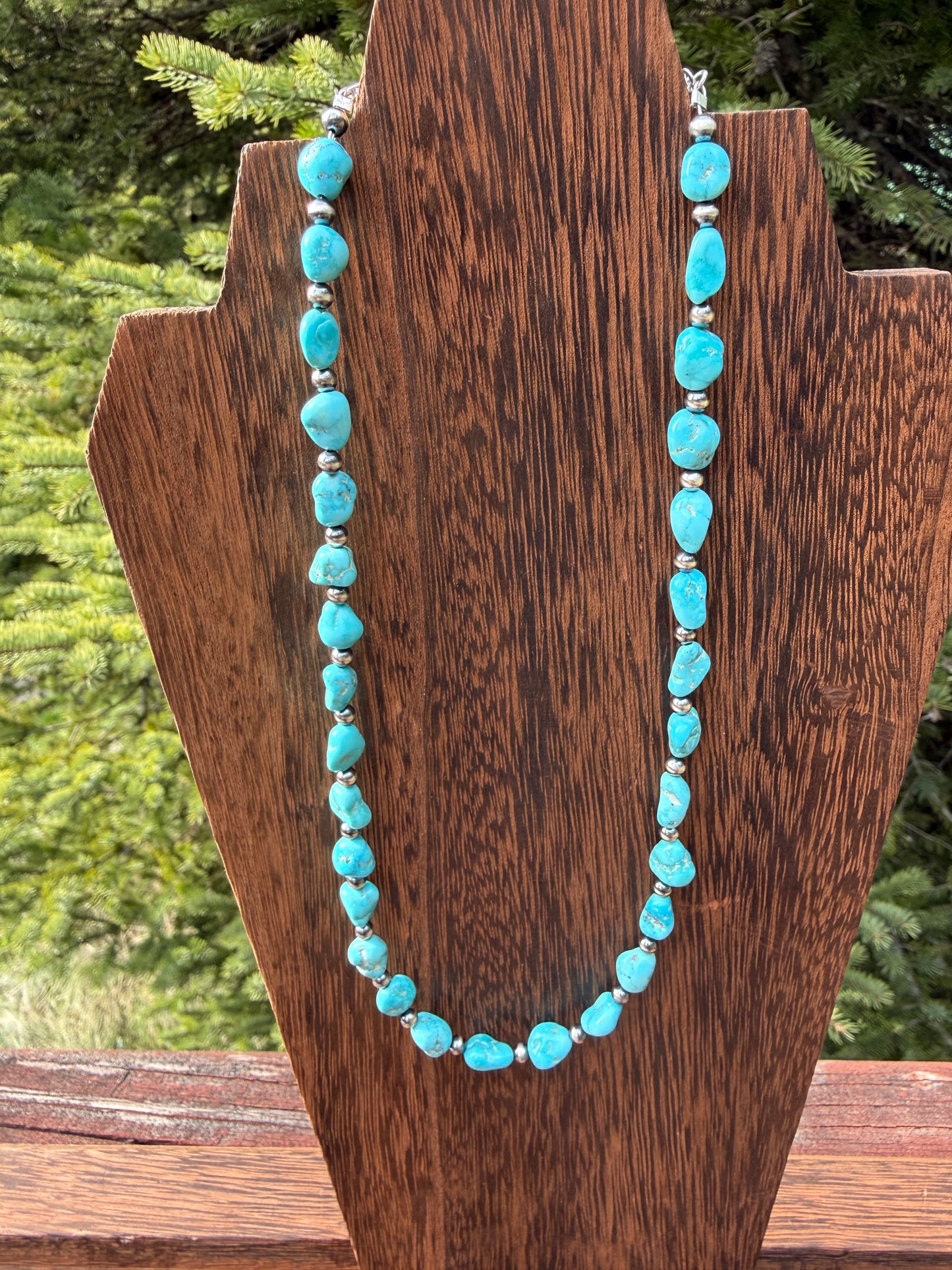 White Water Turquoise Pearls Necklace