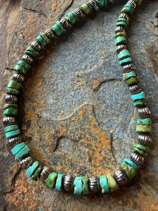 Sonoran Gold Turquoise Pearl Necklace