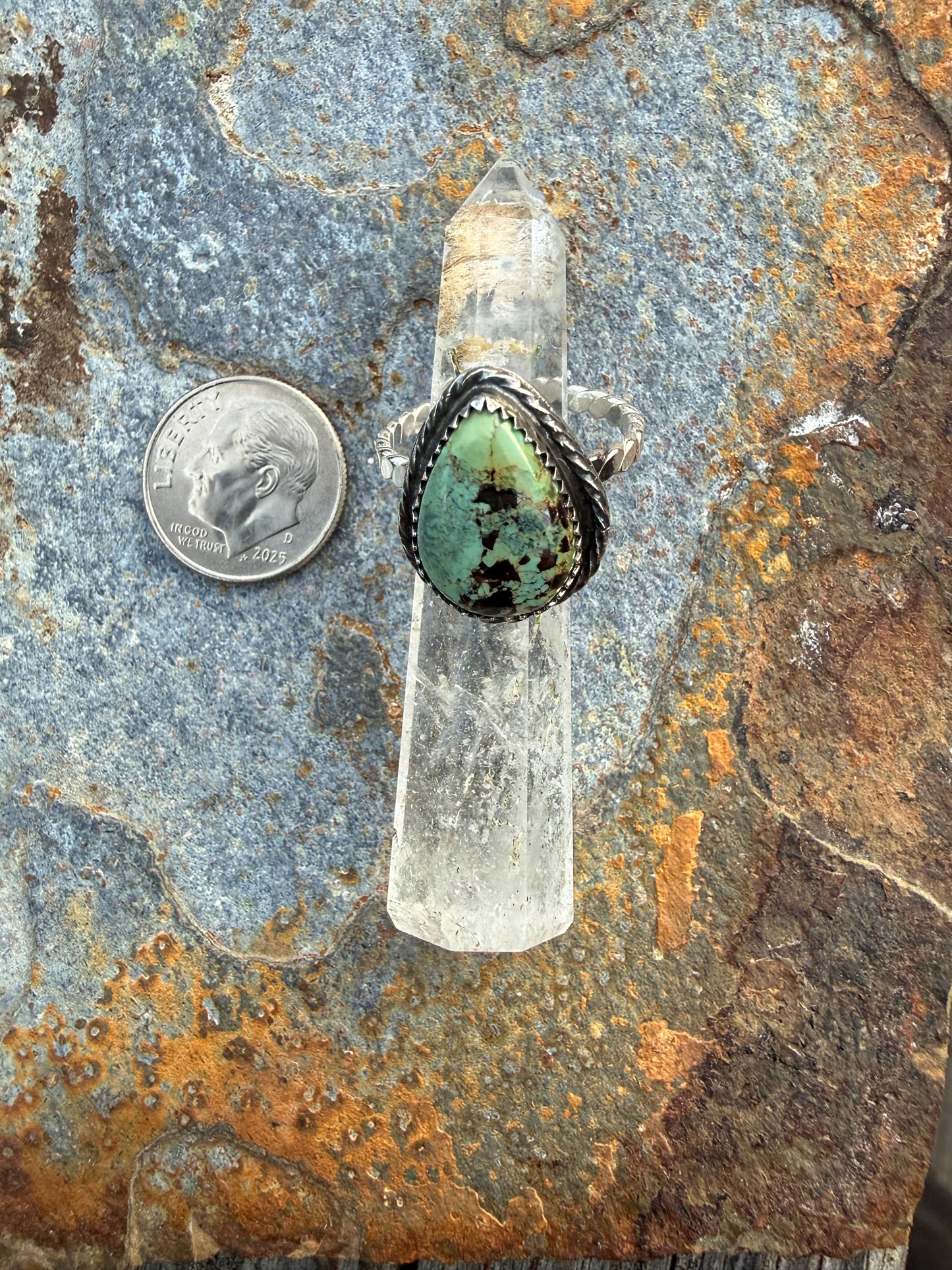 Black Jack Turquoise Sterling Silver Ring