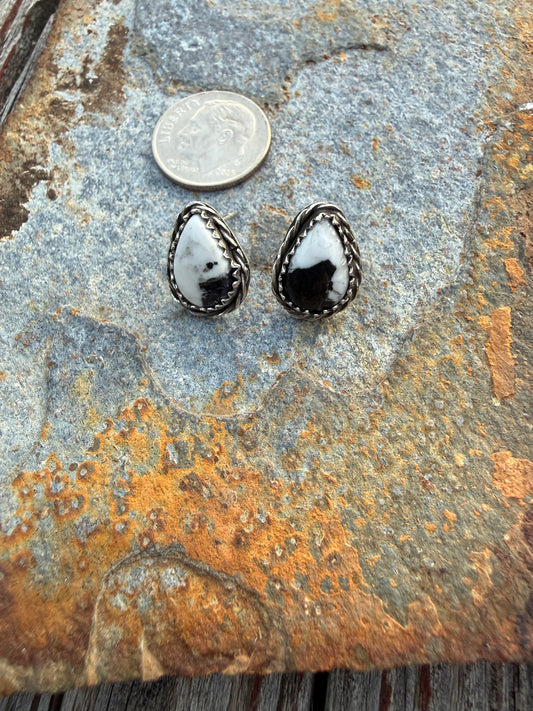 White Buffalo Mini Post Earrings