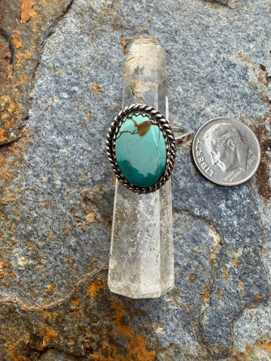 Pilot Mountain Turquoise Sterling Silver Ring