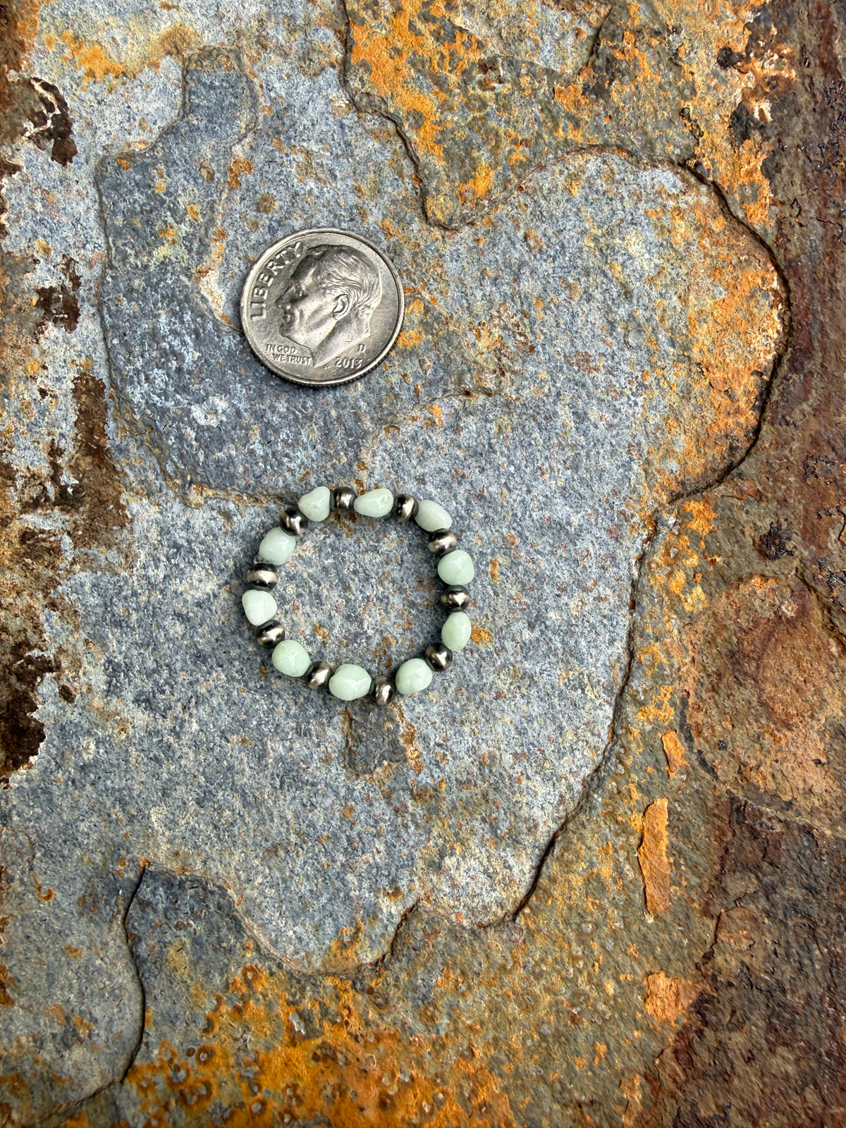 Sterling Silver Pearl Paloma Beaded Ring