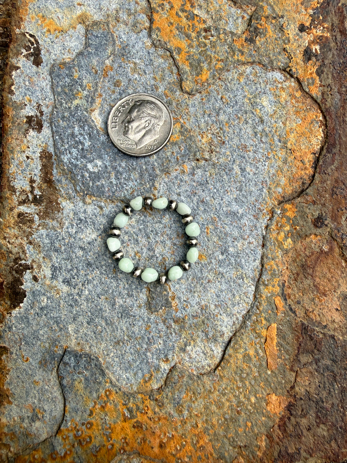 Sterling Silver Pearl Paloma Beaded Ring
